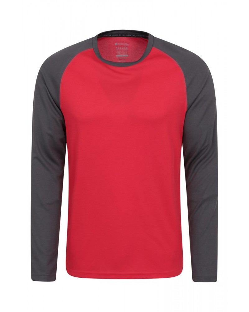 Endurance Mens Long Sleeved Top Red $12.75 Active