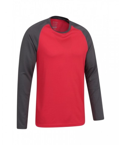 Endurance Mens Long Sleeved Top Red $12.75 Active