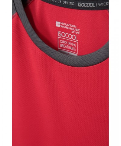 Endurance Mens Long Sleeved Top Red $12.75 Active