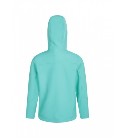 Exodus Kids Water Resistant Softshell Light Teal $13.86 Softshell Jackets