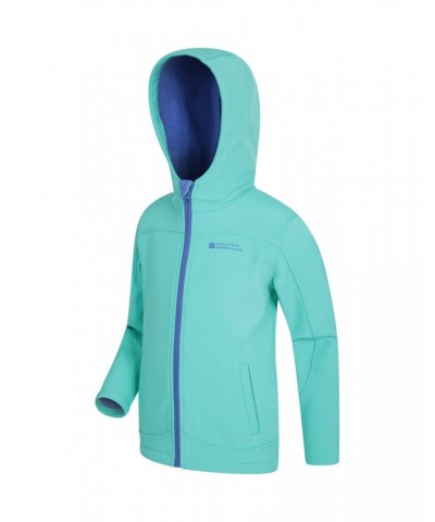 Exodus Kids Water Resistant Softshell Light Teal $13.86 Softshell Jackets