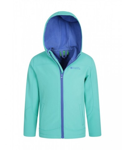 Exodus Kids Water Resistant Softshell Light Teal $13.86 Softshell Jackets