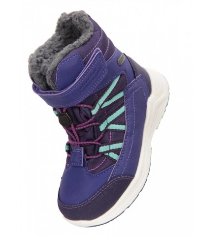 Denver Kids Adaptive Waterproof Snow Boots Purple $22.79 Footwear