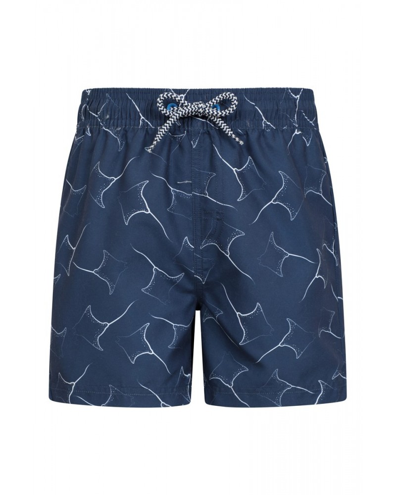 Patterned Kids Boardshorts Marine Blues $9.00 Pants