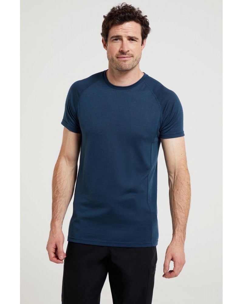 Summit II Mens Base Layer T-Shirt Navy $16.50 Thermals