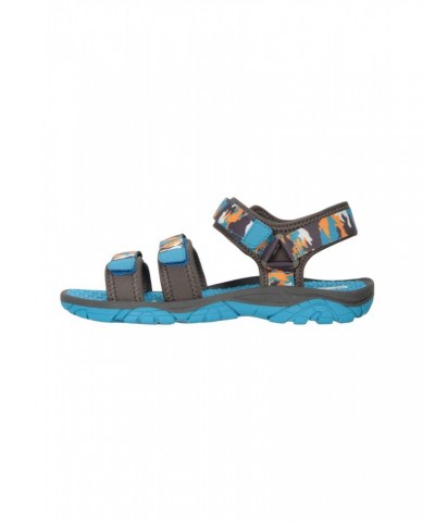 3-Strap Kids Sandals Dark Teal $16.65 Footwear