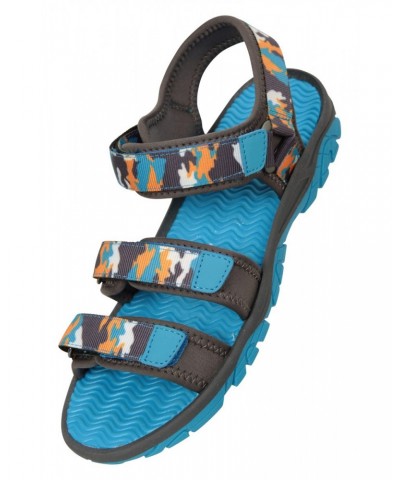 3-Strap Kids Sandals Dark Teal $16.65 Footwear