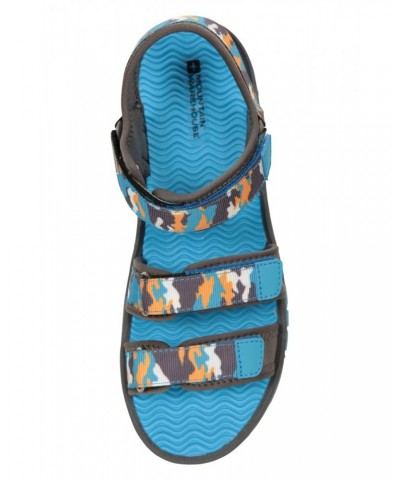 3-Strap Kids Sandals Dark Teal $16.65 Footwear