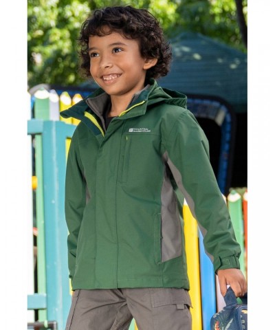 Cannonball 3 in 1 Kids Waterproof Jacket Dark Khaki $38.34 Jackets