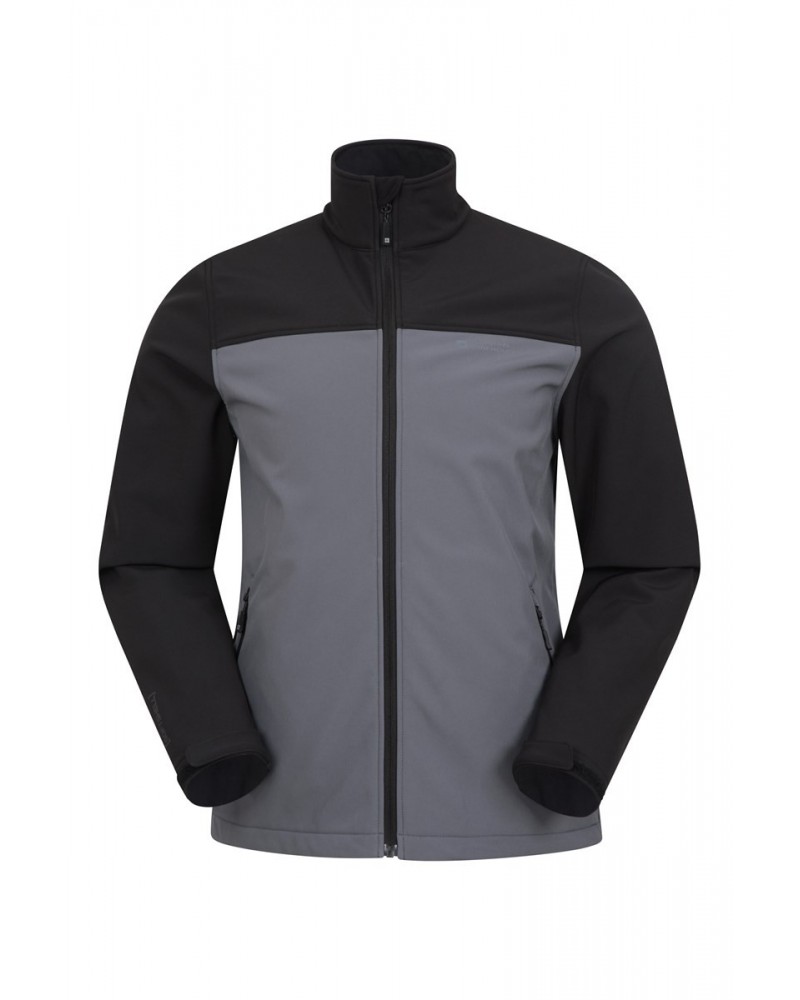 Vertex Mens Water Resistant Softshell Jacket Grey $24.93 Jackets