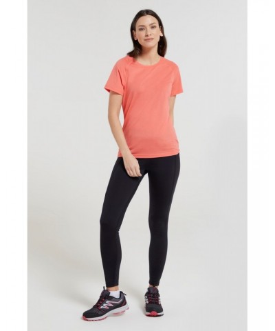 Quick Dry Womens T-Shirt Coral $11.99 Active