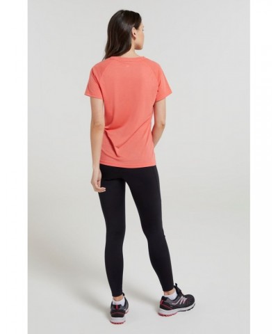 Quick Dry Womens T-Shirt Coral $11.99 Active