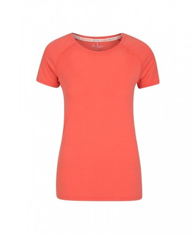 Quick Dry Womens T-Shirt Coral $11.99 Active