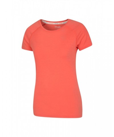 Quick Dry Womens T-Shirt Coral $11.99 Active