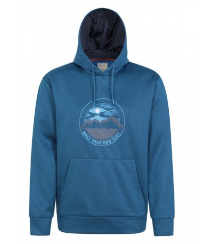 Denver Mens Oversized Hoodie Bright Blue $21.27 Tops