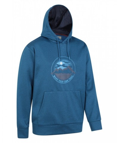 Denver Mens Oversized Hoodie Bright Blue $21.27 Tops