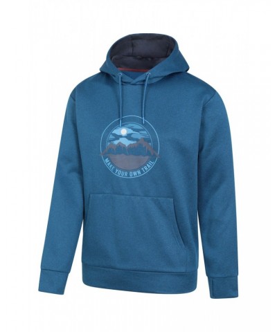 Denver Mens Oversized Hoodie Bright Blue $21.27 Tops