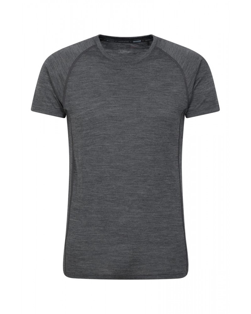 Summit II Mens Base Layer T-Shirt Dark Grey $13.20 Thermals