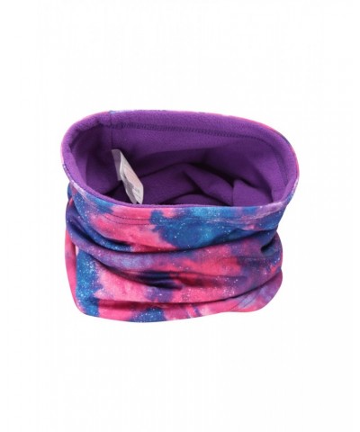 Kids Fleece Lined Printed Neck Gaiter Fuchsia $11.19 Accessories