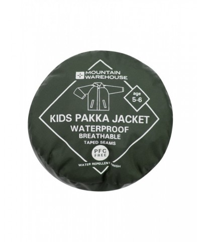 Pakka II Kids Waterproof Jacket Khaki $15.65 Jackets