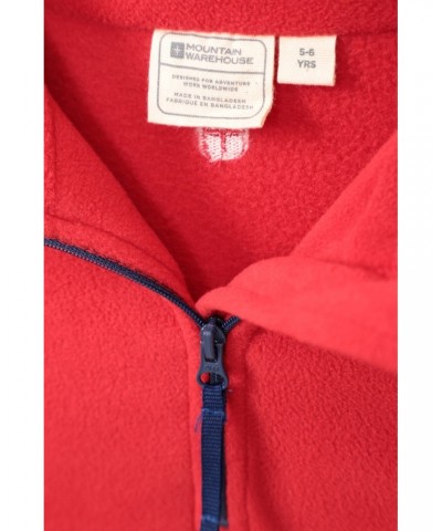 Camber II Kids Half-Zip Fleece Red $10.59 Fleece