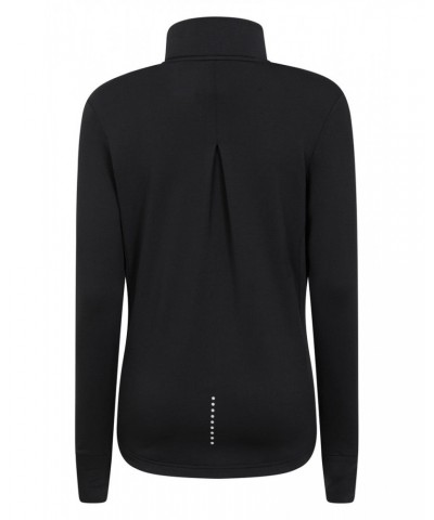 Womens Half-Zip Running Midlayer Black $15.84 Active