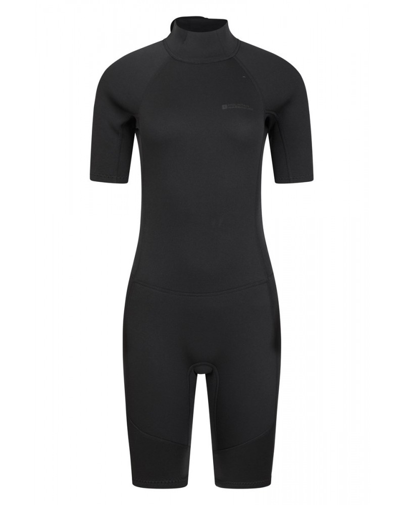 Shorty Womens 2.5/2mm Wetsuit Jet Black $31.45 Swimwear