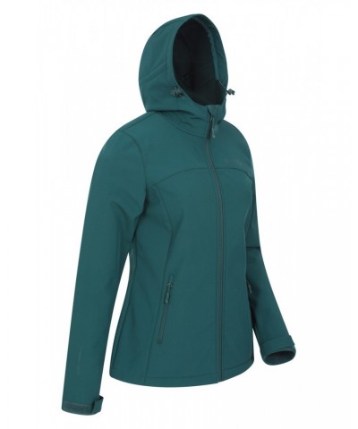 Exodus Womens Water Resistant Softshell Jacket Green $37.09 Jackets