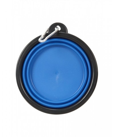 Folding Bowl With Karabiner - 350ml Blue $8.39 Pets