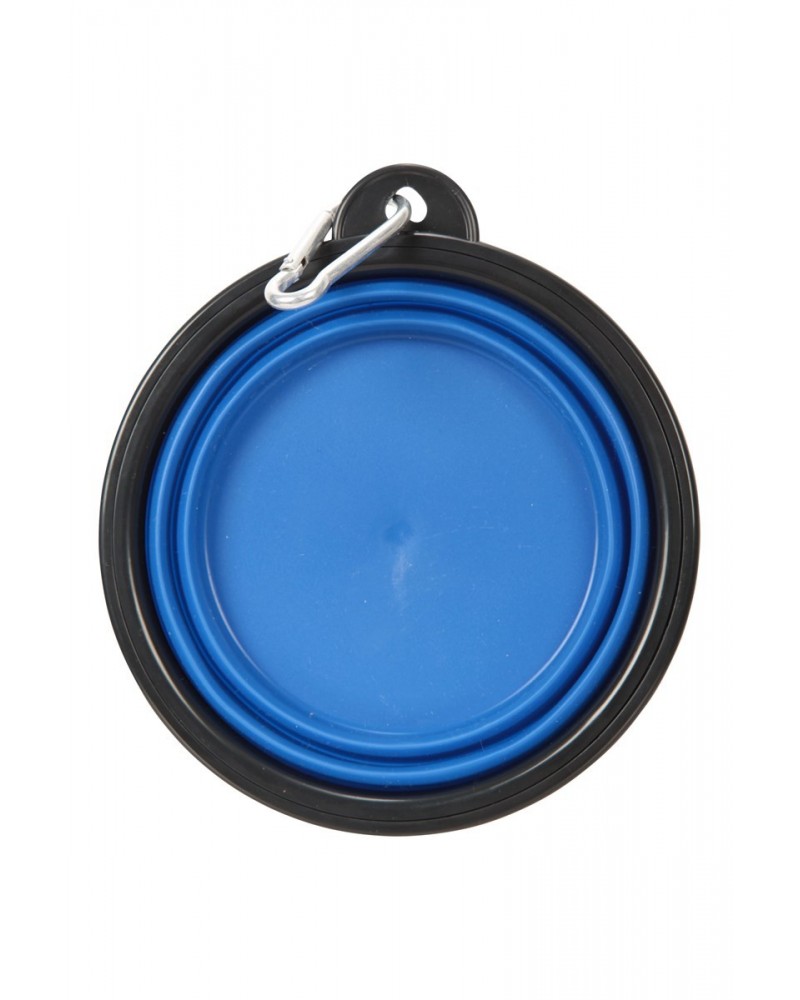 Folding Bowl With Karabiner - 350ml Blue $8.39 Pets