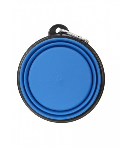 Folding Bowl With Karabiner - 350ml Blue $8.39 Pets