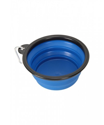 Folding Bowl With Karabiner - 350ml Blue $8.39 Pets