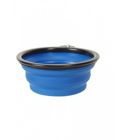 Folding Bowl With Karabiner - 350ml Blue $8.39 Pets