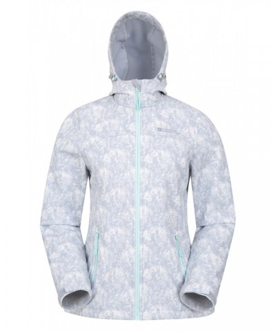 Exodus Womens Printed Water Resistant Softshell Alloy Grey $31.50 Jackets