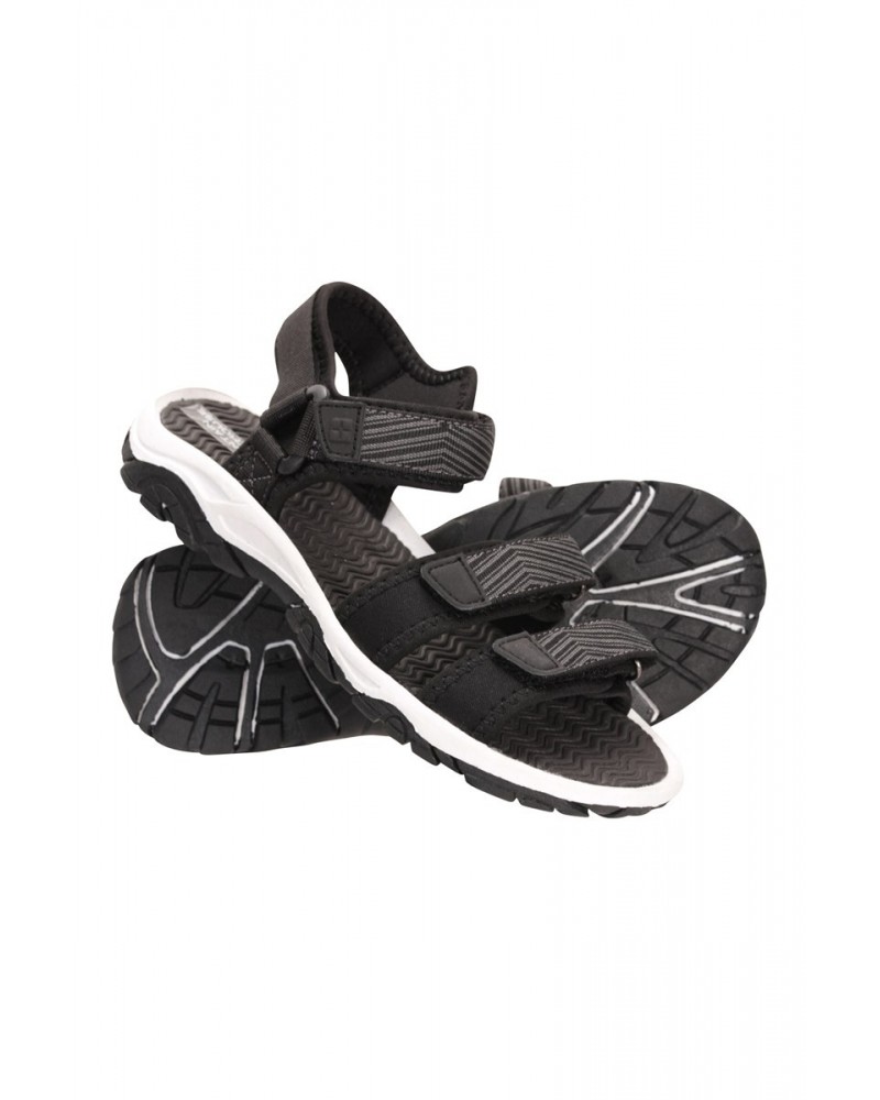 3-Strap Kids Sandals Black $17.39 Footwear