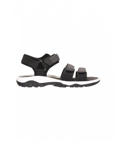 3-Strap Kids Sandals Black $17.39 Footwear