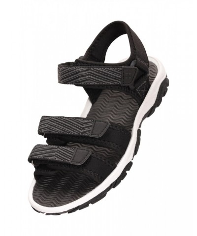 3-Strap Kids Sandals Black $17.39 Footwear