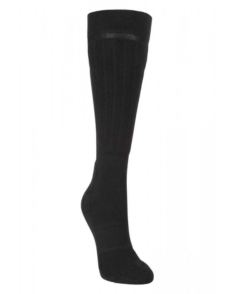 IsoCool Womens Knee Length Ski Socks Jet Black $14.99 Accessories