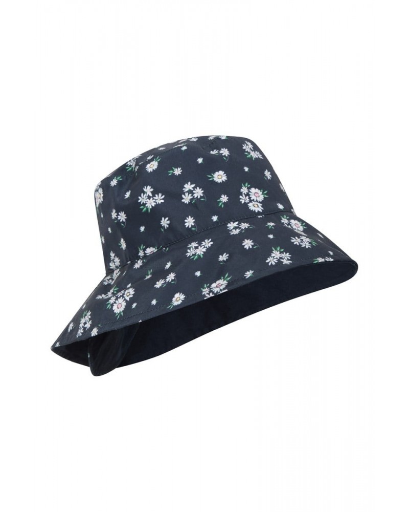 Reversible Womens Printed Bucket Hat Blue $10.00 Accessories