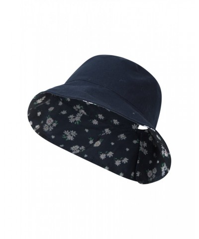 Reversible Womens Printed Bucket Hat Blue $10.00 Accessories