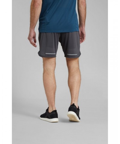 Core Mens Recycled Running Shorts Grey $27.25 Active