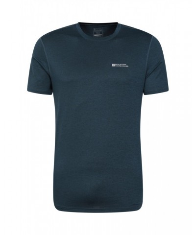 Echo Melange Mens Recycled T-Shirt Navy $19.13 Active