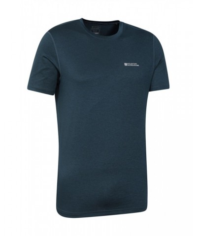 Echo Melange Mens Recycled T-Shirt Navy $19.13 Active