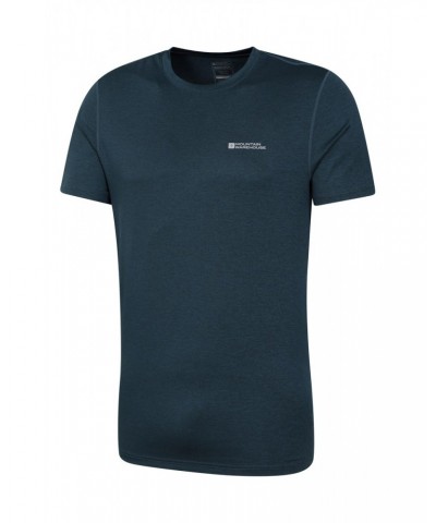 Echo Melange Mens Recycled T-Shirt Navy $19.13 Active