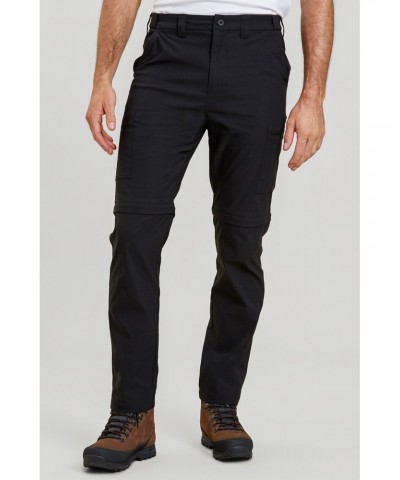 Trek Mens Stretch Zip Off Pants Black $27.02 Pants