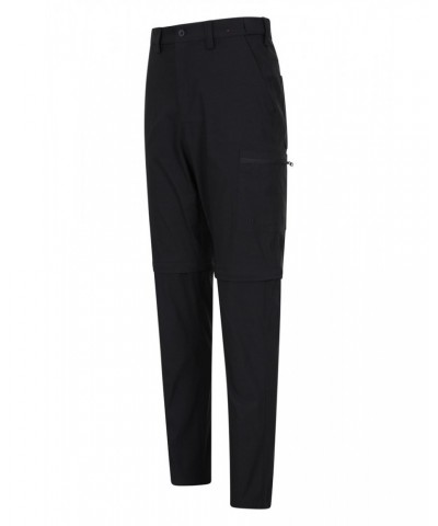 Trek Mens Stretch Zip Off Pants Black $27.02 Pants