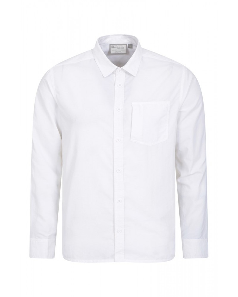 Navigator Convertible Mens Long-Sleeve Shirt White $16.17 Tops