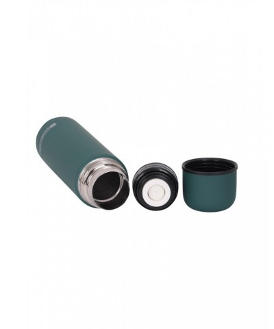 Double Walled Rubber Finish Flask - 18oz Dark Green $13.99 Walking Equipment