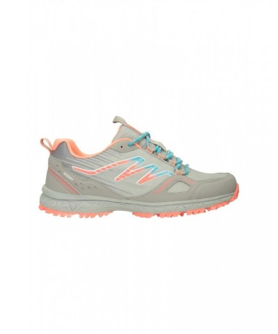 Lakeside Trail Womens Waterproof Running Shoes Grey $24.38 Active