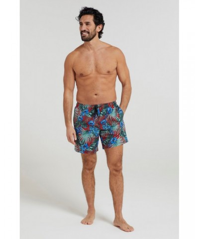 Aruba Printed Mens Swim Shorts Red $12.99 Pants